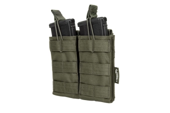 Bolsa de liberación rápida para 2 cargadores tipo M4/M16 - verde oliva