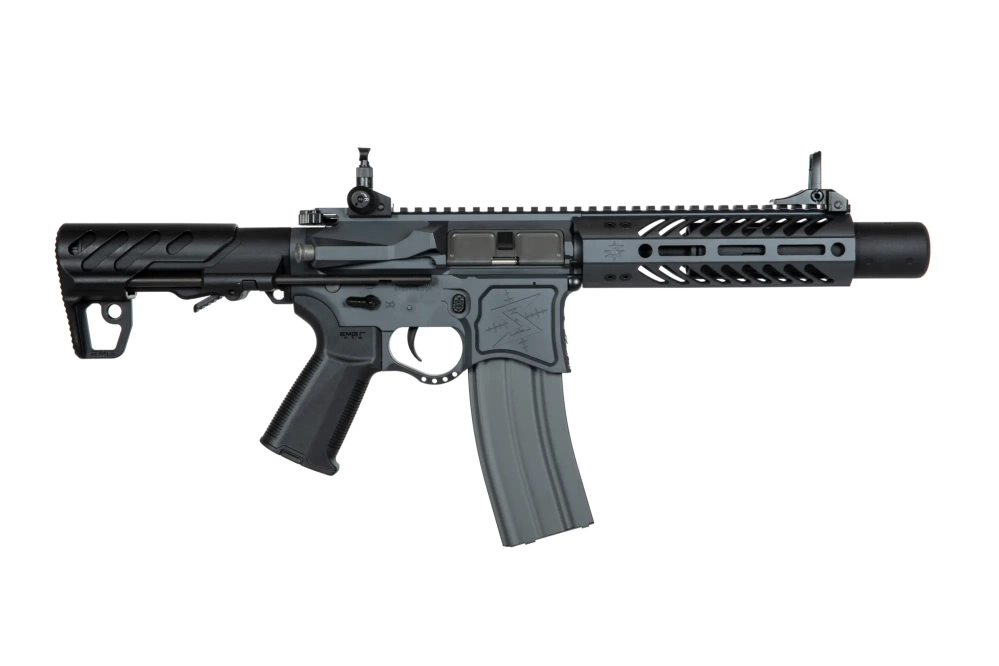 Seekins Precision 7" SBR8 carbine replica with suppressor - Grey