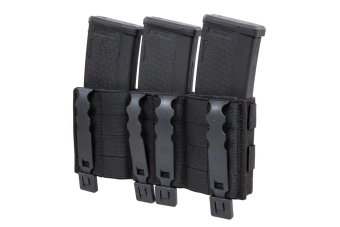 Wosport triple rifle chargeur pouch Black
