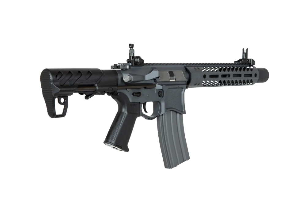 Réplique de carabine Seekins Precision 9" SBR8 avec suppresseur - gris