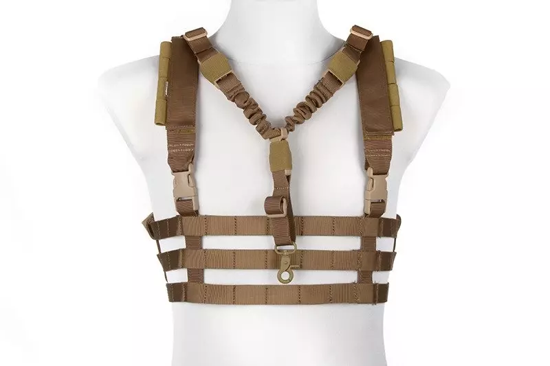 Taktická vesta Chest rig nízkoprofilový typ - Coyote Brown