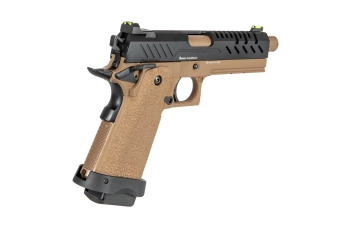 Pistola de airsoft Vorsk hi-capa 4.3 - negro/marrón