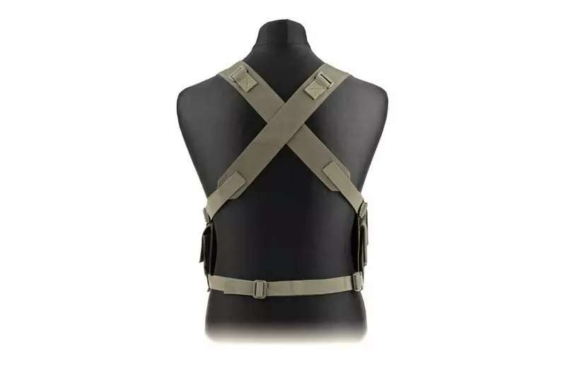 Chaleco táctico tipo Chest rig - oliva