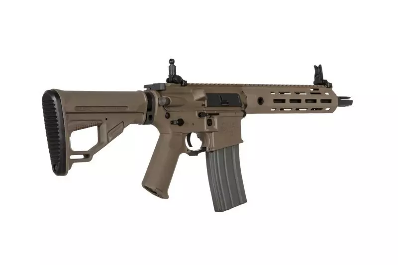 Replika karabinka Helios KAC SR-16E Mod2 CQB M-LOK - Dark Earth