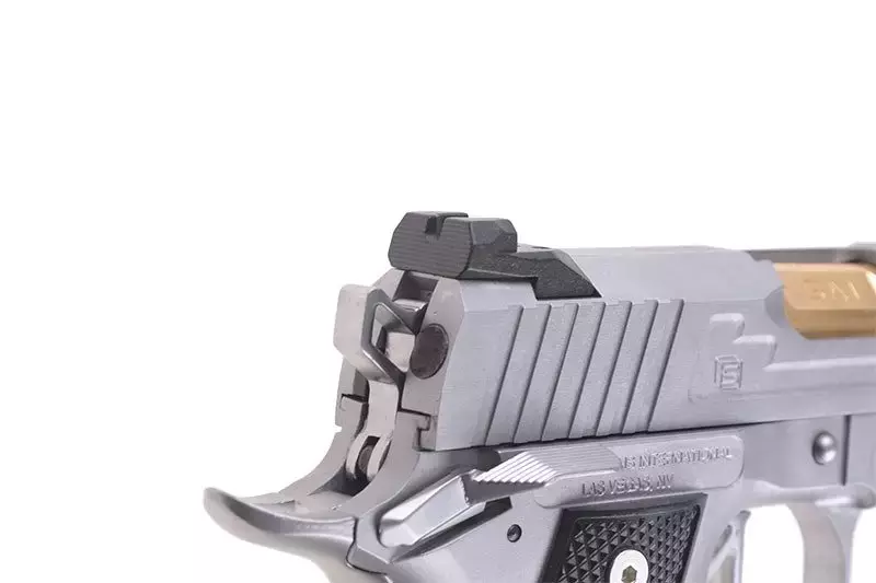 Pistola de airsoft SAI 2011 DS 5.1 (Aluminio / Green gas) - Plata