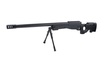Airsoft pušky odstřelovací puška P288 s dvojnožkou - černá