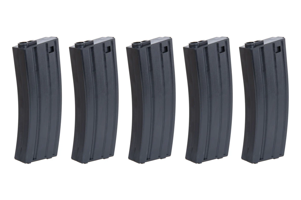 Set van 5 Mid-Cap SRC magazijnen voor AR/M4 voor 140 kogels Tan + snellader
