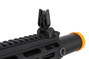 airsoft Specna Arms SA-FX02 FLEX™ HAL ETU samopal černý s oranžovým výmetným zařízením