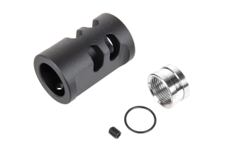 TTI Airsoftový kompenzátor typu A pro repliky AAP01 14 mm CCW černý