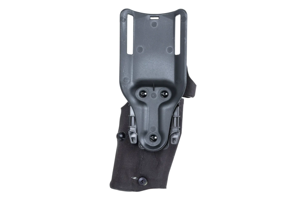 Wosport GB-87 holster met adapter en flipper (linkshandige versie) Zwart