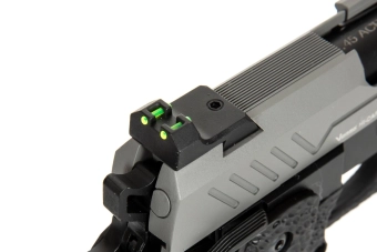Hi-Capa 5.1 Split Side Pistol Replica - Grey / Black (with BDS Sight)