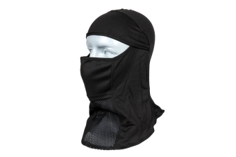 Cagoule légère avec protecteur facial - noir