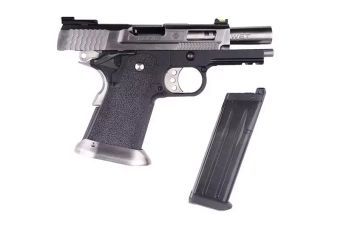 Replika pistoletu Hi-Capa 3.8 Force Brontosaurus - srebrna