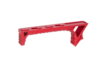 Hand Stop angle grip on MLOK rail Red