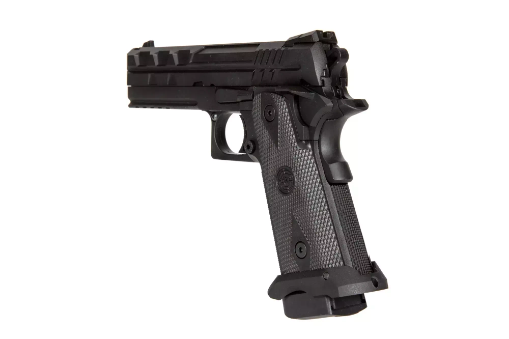 TARTARUS MK I 4.3" Green Gas Pistol Replica - Black