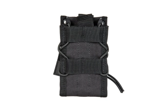 Double shingle-type magazine pouch - black