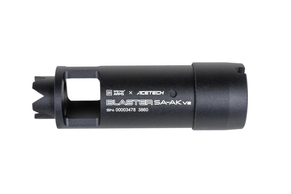 Tracer Specna Arms x AceTech Blaster SA-AK v2 onderdrukker Zwart
