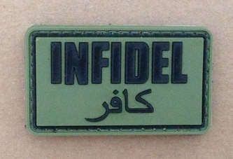 Naszywka 3D - Infidel - olive