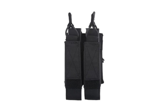 Bolsa doble para cargador a subfusil - negro
