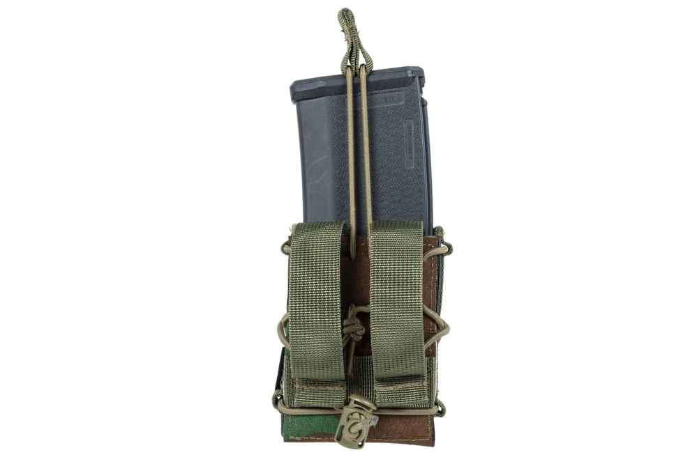 Pojedyncza ładownica typu Open Specna Arms Tactical na magazynki karabinowe Woodland