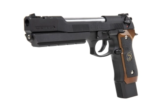 WE GP331 BIOHAZARD Pistolet airsoft - Mod. B. Poignée Burton Brown (Simple seulement)