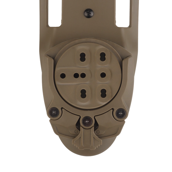Universele 360 graden tactische holsteradapter van Wosport met riembevestiging GB-ACC-22 Tan
