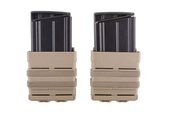 Podwójna ładownica Open III (L) na magazynki 7,62 - tan