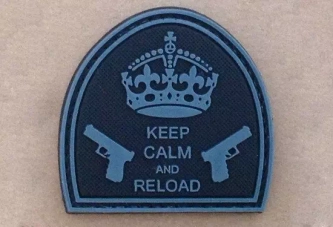 Parche - Keep Calm And Reload - Negro
