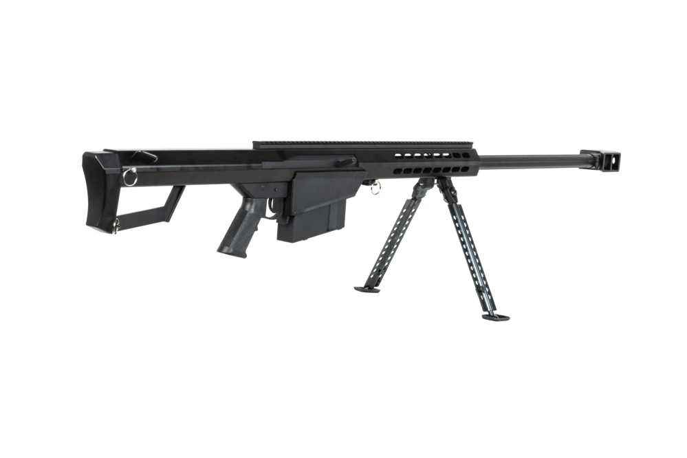 Sneeuwwolf x BARRETT M82A1 ASG scherpschuttersgeweer met tweepoot
