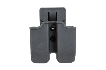 Double pistol magazine pouch - black