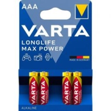 Set of 4 pieces LR03 (AAA) Varta Longlife Max Power 1.5V AAA B4 batteries