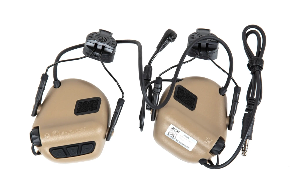 Protection auditive active Earmor M32H Plus Tan