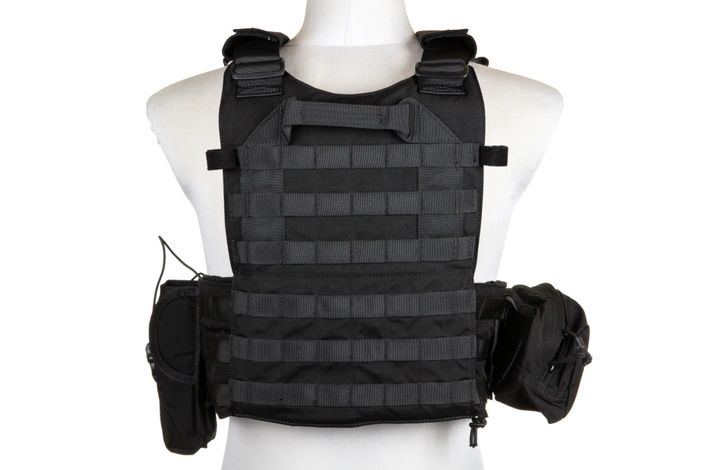 Emerson Gear 6094A Style Plaatdrager Vest met Cargo Kit Zwart
