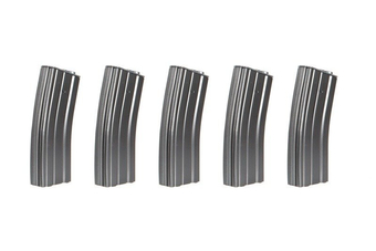 Set of 5 Mid-Cap 140 BB Magazines for M4/M16 - Grey