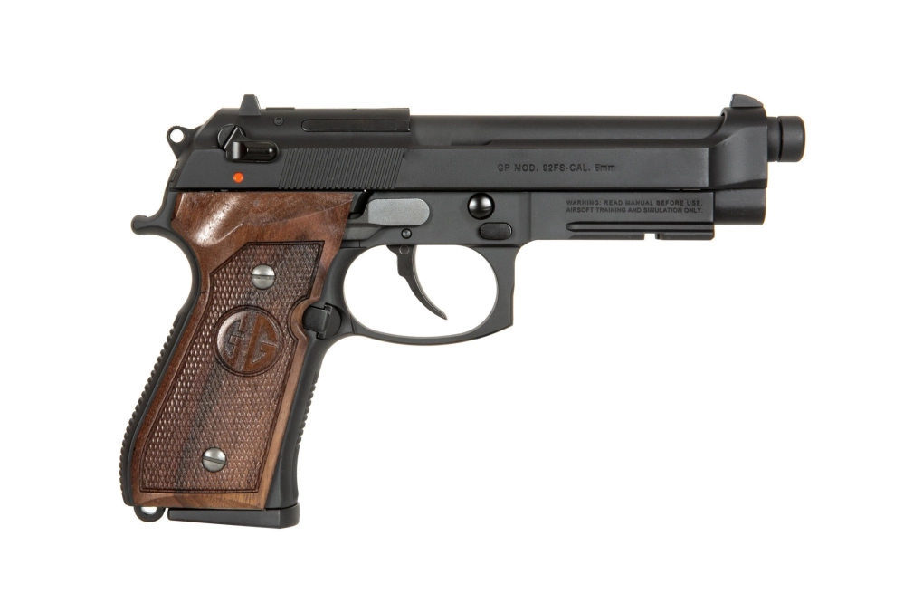 GPM92 GP2 pistol replica walnut grip edition - black