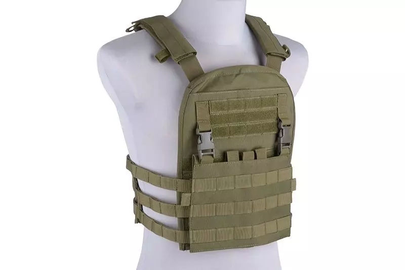 Vesta plate carrier s odnímatelným panelem - olivově zelená