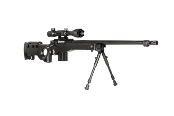 4402D  sniper rifle replica (with scope and bipod) - black
