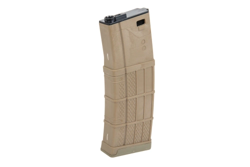 Chargeur Mid-Cap en polymère pour 175 plombs Tornado pour répliques M4/M16 Tan