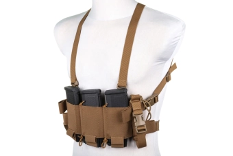 Minimalist Chest Rig waistcoat Wosport VE-108 Coyote Brown