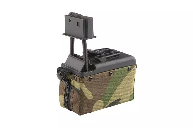 Cargador caja de 1500 pellets para réplicas tipo M249 - bosque