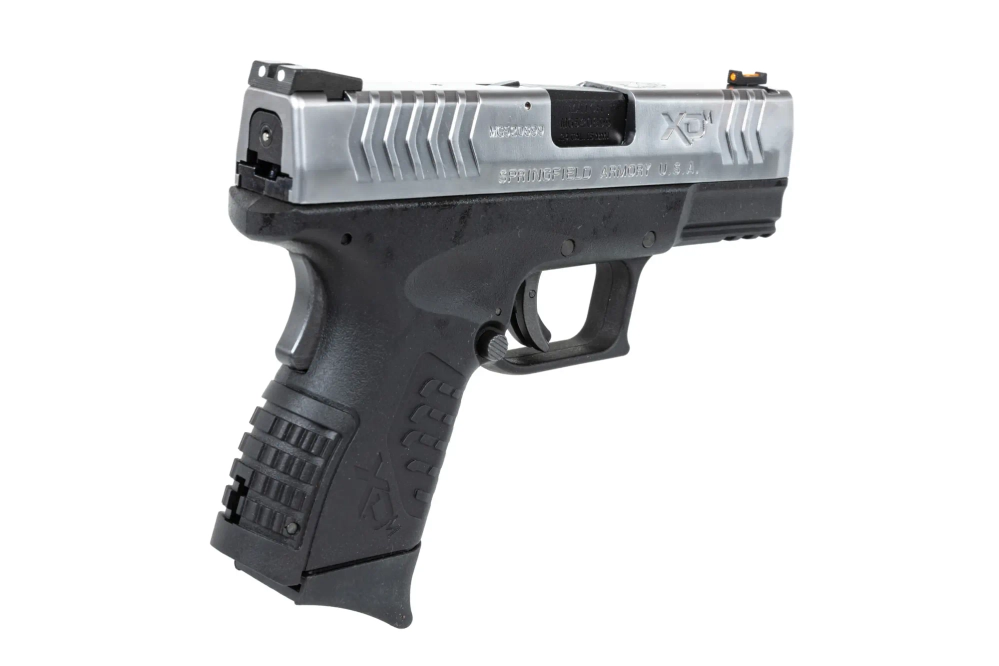 Pistolet ASG Cybergun x Springfield XDM 3.8" Compact Czarno-srebrny