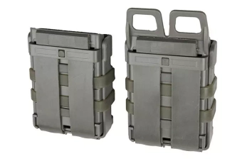 Jeu de 2 étuis FAST pour chargeurs 5.56 - vert feuillage