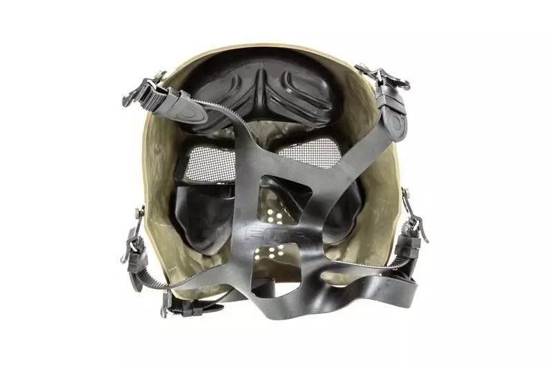 Masque de terreur squelette - Foliage Green