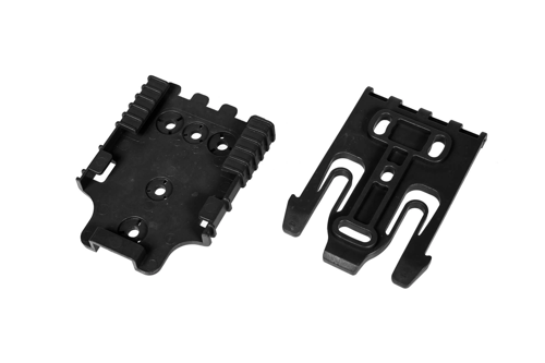 Montura Cierre rápido para fundas y estuches (juego) - negro