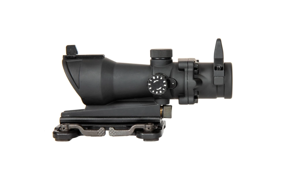 Replika lunety ACOG Style 4x32 z podświetleniem i montażem QD - czarna