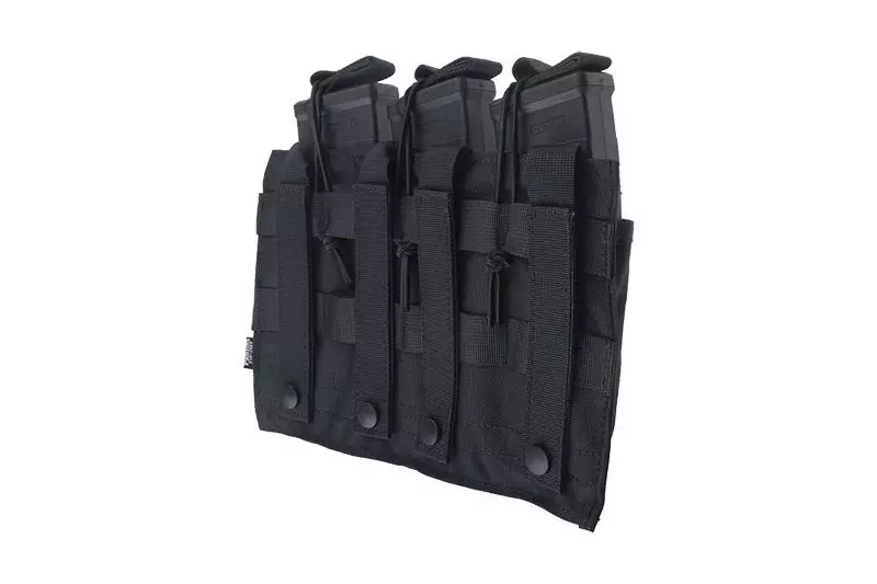 Bolsa triple OPEN para cargadores AK - negro