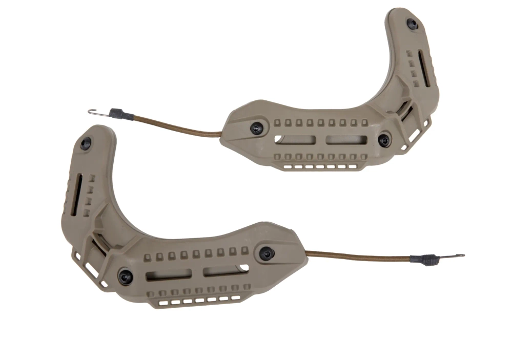 Juego de raíles de montaje para cascos Wosport tipo MK Tan