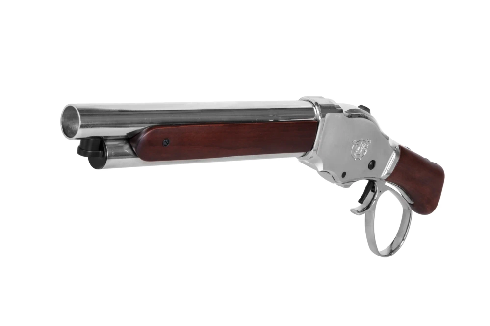 Replika strzelby Golden Eagle M1887 Compact Wild Lever Srebrny
