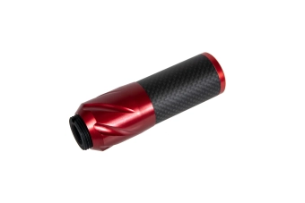Silencieux carbone DSL2 36x100mm - Rouge