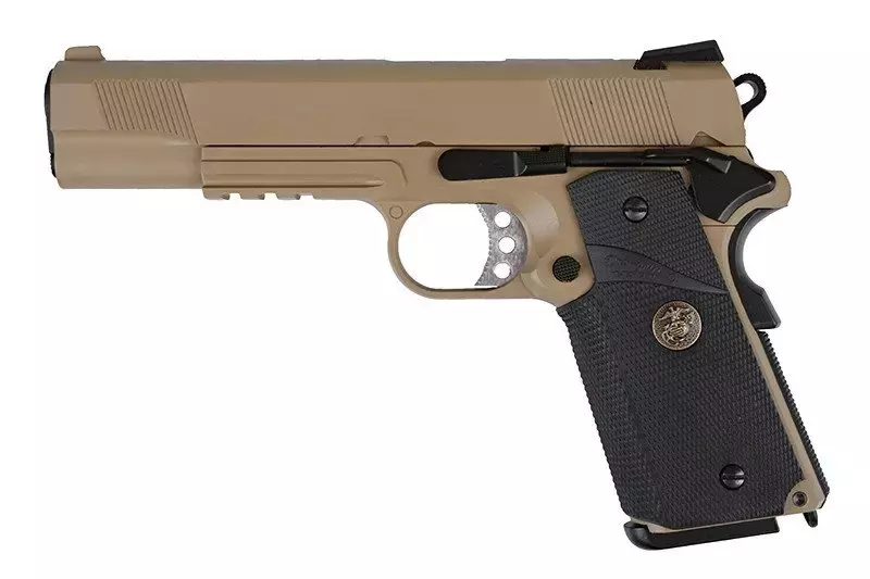 Pistola de airsoft MEU (versión ferroviaria) - bronceado